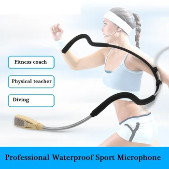 

Bolymic Waterproof microphone Headset Waterproof Microphone for Exercise/Fitness 3 Pin Systems