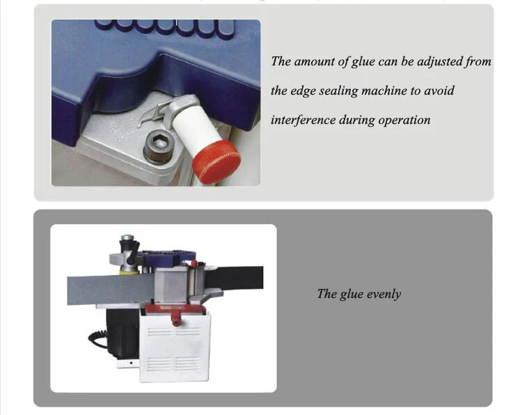 Портативный кромкооблицовочная машина 220 В из дерева, ПВХ автоматическая склейка кромкооблицовочная машина Регулируемая