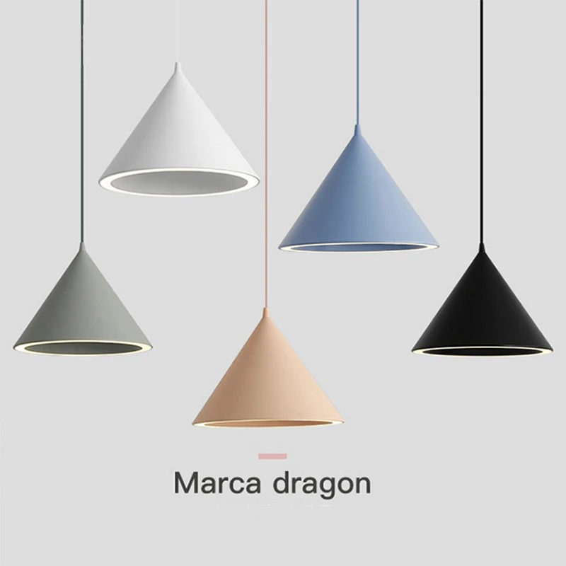 

Modern Nordic LED Pendant Lights simple LED Pendant Lamps Hang lamp Aluminum for loft living room dining kitchen light fixtures