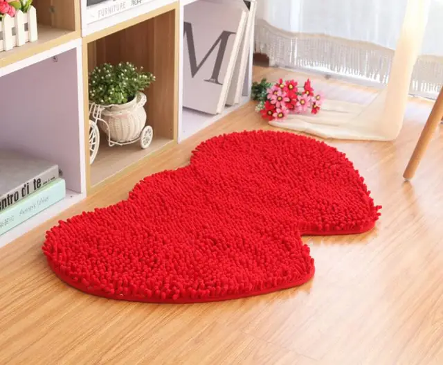 Buy Heart Shape Floor Mat Rug Carpet Decorative Living