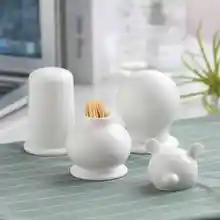 Простые белые Держатели Для Зубочисток из костяного фарфора, керамический милый держатель коробки, клизма зубочисток коробка, novalty футляр для зубочисток, зубочисток много