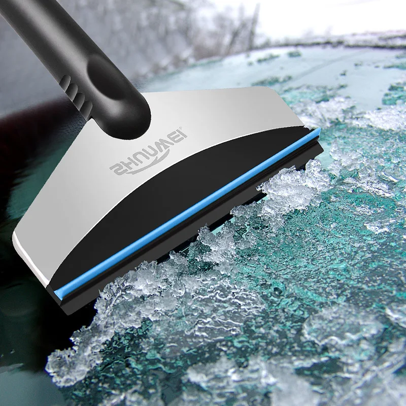 

car cleaner washer Ice Scraper Multipurpose Stainless Steel Ice Snow Shovel and Water Scraping Defrost Wiper free shipping
