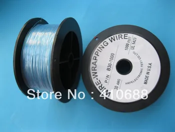 

4 roll 1000ft 30AWG Wire-Wrapping Wire Sliver Plated Copper Blue Color