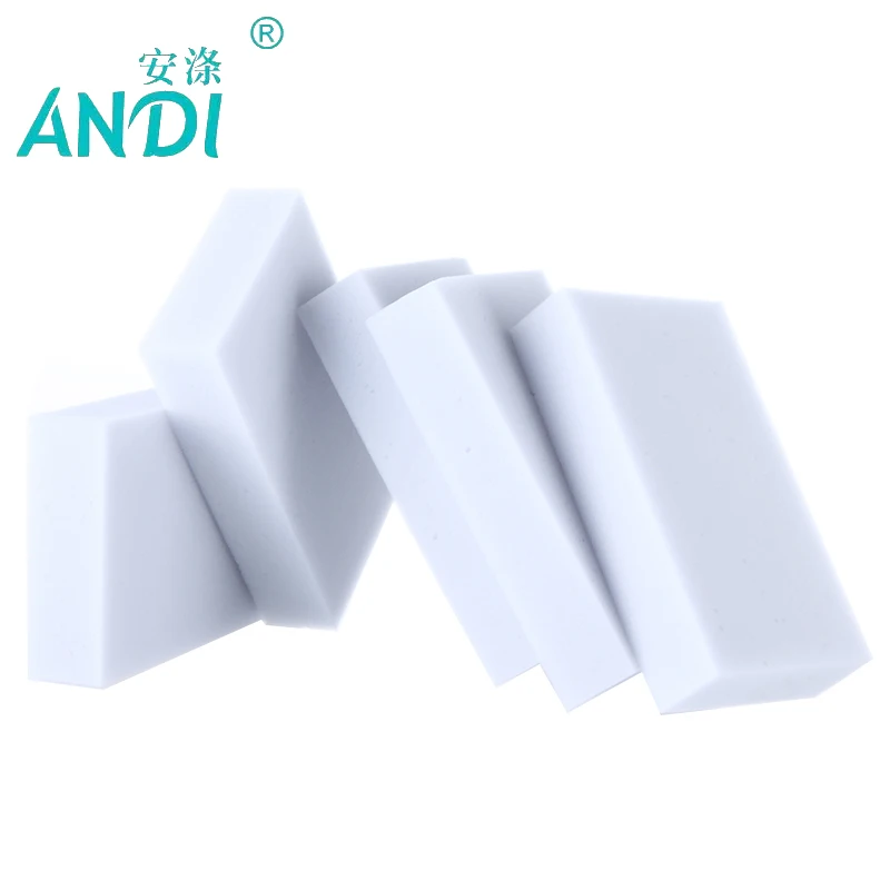 

ANDI 200pcs/lot Gray Magic Melamine Sponge 10*6*2cm Cleaning Eraser Sponge for Kitchen Office Bathroom Clean