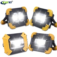 100 Вт светодиодный портативный Точечный светильник 30000lm супер яркий светодиодный рабочий светильник Перезаряжаемый для наружного освещения лампа для кемпинга светодиодный светильник вспышки 18650