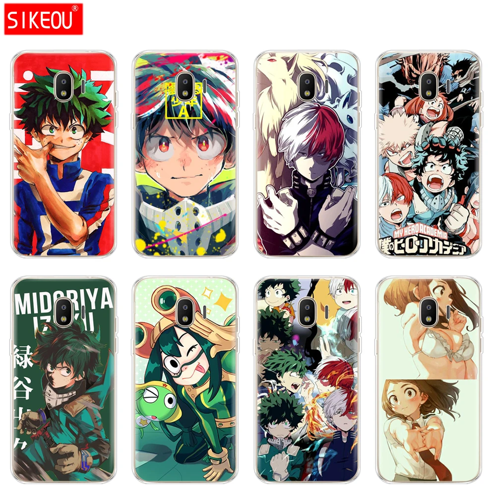 

case for Samsung galaxy J2 core J8 j6 j4 PLUS 2018 cover case for samsung galaxy s10 SE plus Prime My Hero Academia Anime