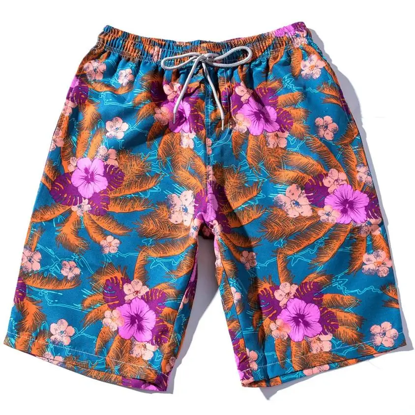6XL New Arrival Men Shorts Floral Two Color Beach Shorts Gay Suit High
