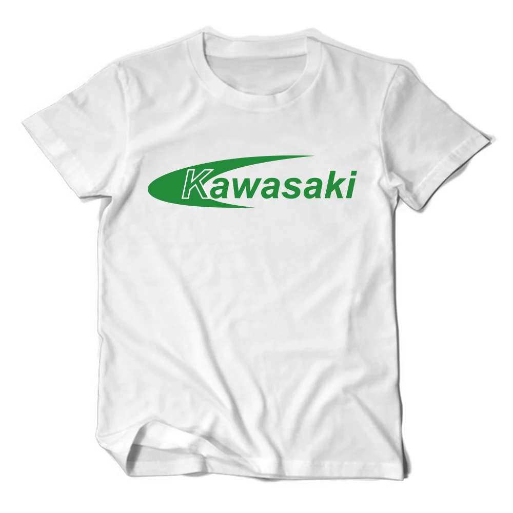 Футболка Kawasaki из чистого хлопка; футболка с короткими рукавами; летняя футболка для мальчиков и девочек