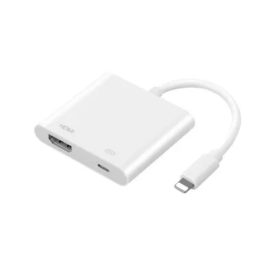 

For IPhone 8X/iPad to HDMI connected hd TV projector with in-car same screen
