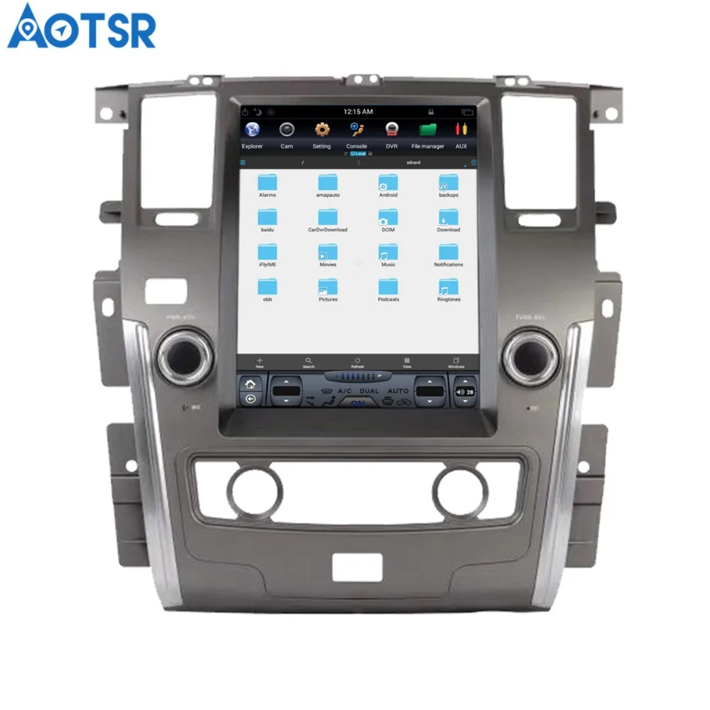Clearance Aotsr Android 6.0 Tesla style Car No DVD Player GPS Navigation Radio for NISSAN PATROL 2010-2017 car pad stereo multimedia 4