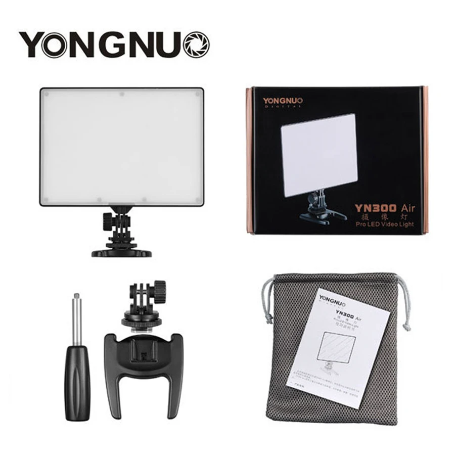 YONGNUO-YN300-YN-300-Air-LED-Camera-Video-Light-3200K-5500K-with-NP-F550-Decoded-Battery (3)