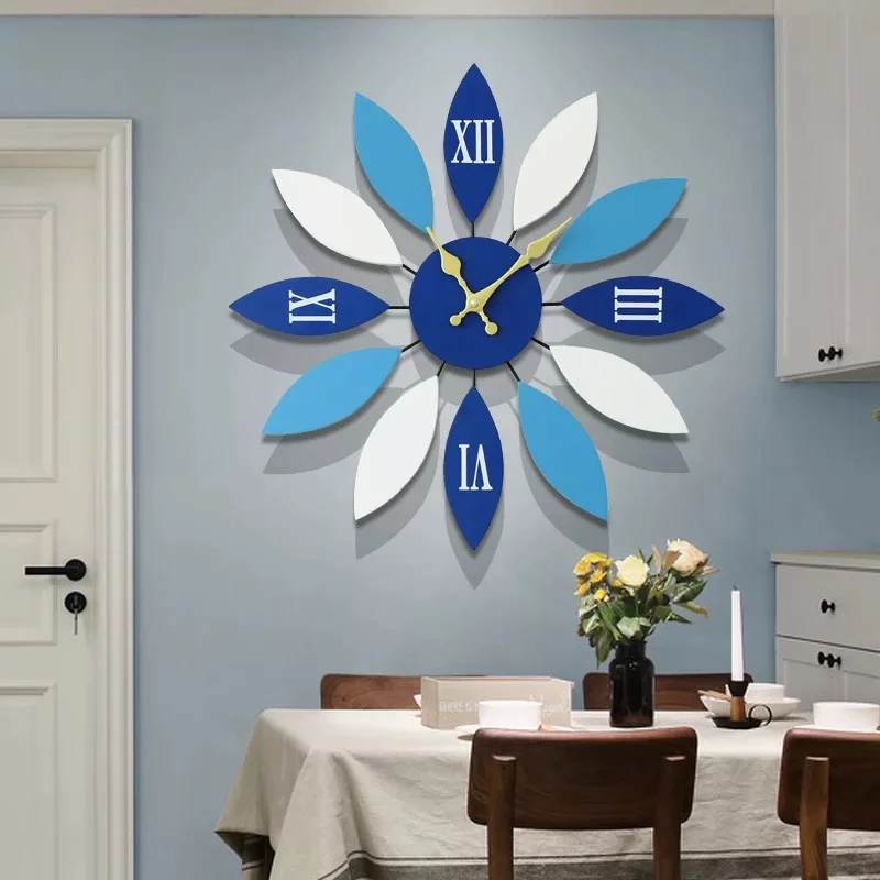 

3D Big Wall Clock Modern Design Living Room High-density Board Wall Watches Decorative Non Ticking Clock Wall Art Home Decor