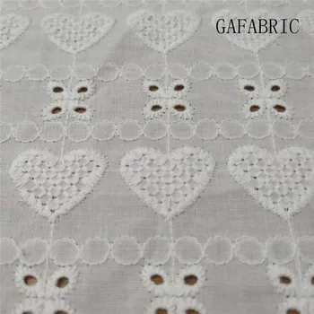 

15 yards White Cotton Fabric Embroidered Voile Eyelet 130cm width Embroidered Fabric Cotton Lace Bleached Cotton Lace Fabric