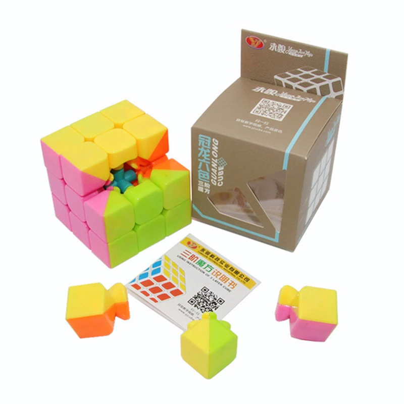 Профессиональный волшебный куб ShengShou зеркальная Радуга YJ 2x2x2 Циклон для