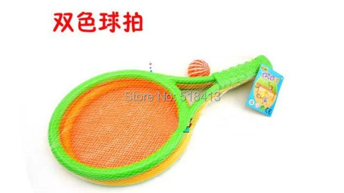 Ball Toys Young Children Beginners Baby Tennis Racket Children's Badminton Suit The Outdoor Unisex Plastic 8-11 Years 2021 2 colors light weight 55 27 cm 2 in 1 beach sport badminton tennis rackets set toy with ball for children outdoor funny toys