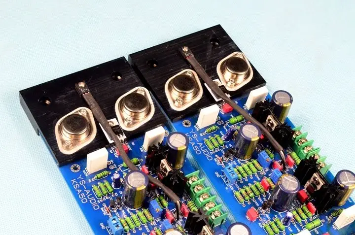 Собранная Hi Fi стерео усилитель AM90 Kim герметичная Плата усилителя класса AB 200 Вт +
