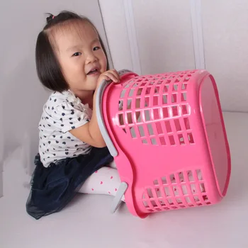 

Willow Creative Plastic Portable Shopping Storage Basket Organizer Home Living Room Debris Fruit And Vegetable Storage Basket