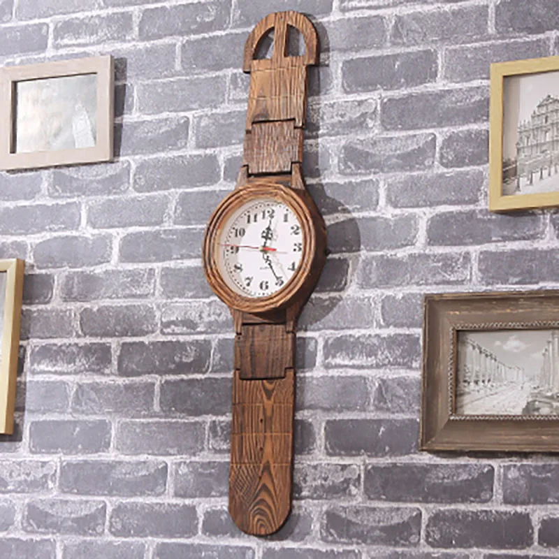Home Décor Anticlockwise wall clock in ecological wood Canapart R Home