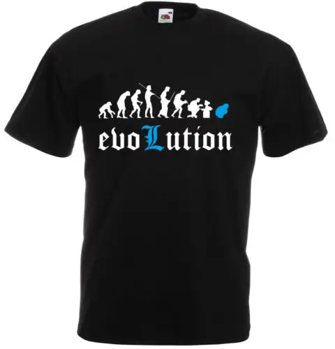 Evolution de Death Note L футболка с аниме принтом Homme героями мультфильмов Мужская унисекс
