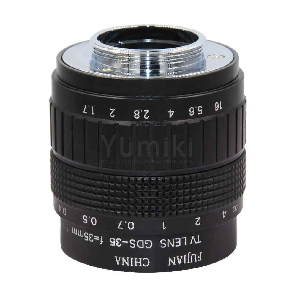 Yumiki GDS 35mmF/1,7 cctv объектив C крепление cctv объектив особенности сплава линза-рассеиватель 4/3 "формат