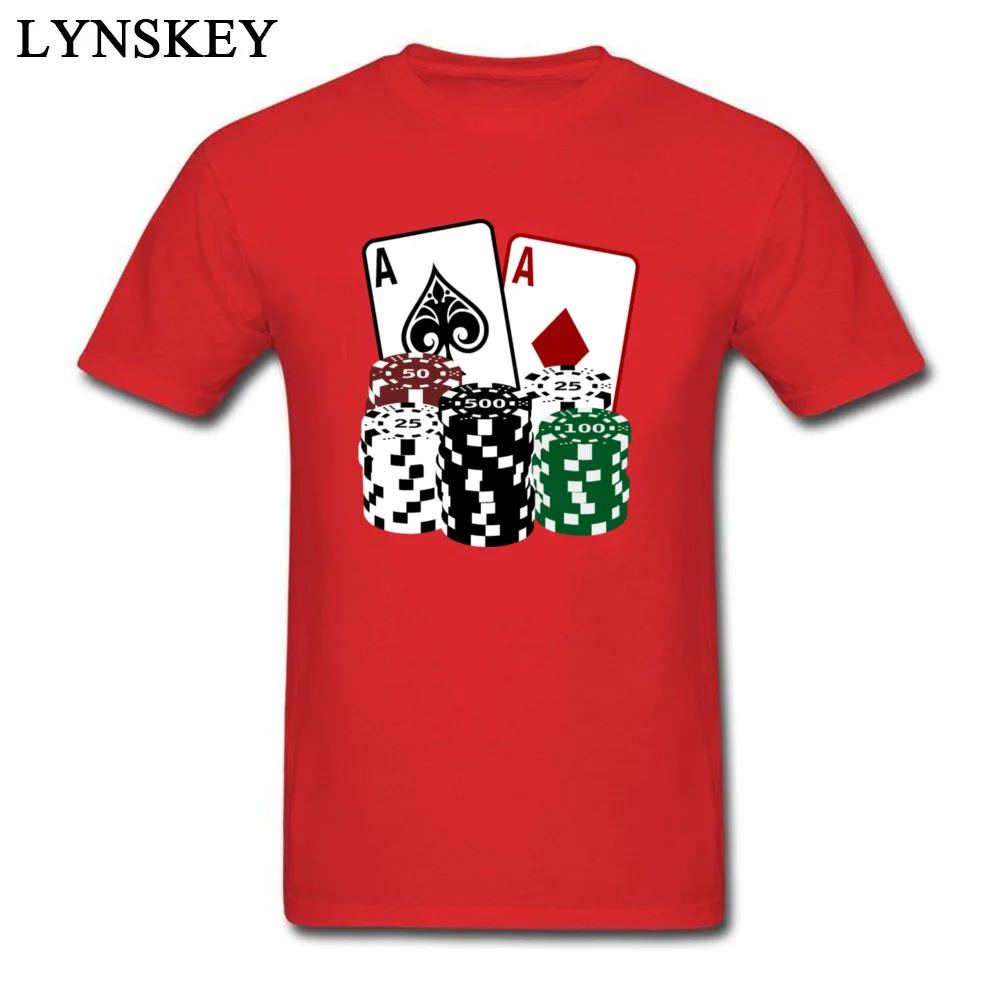 Poker Cards with Chips_red