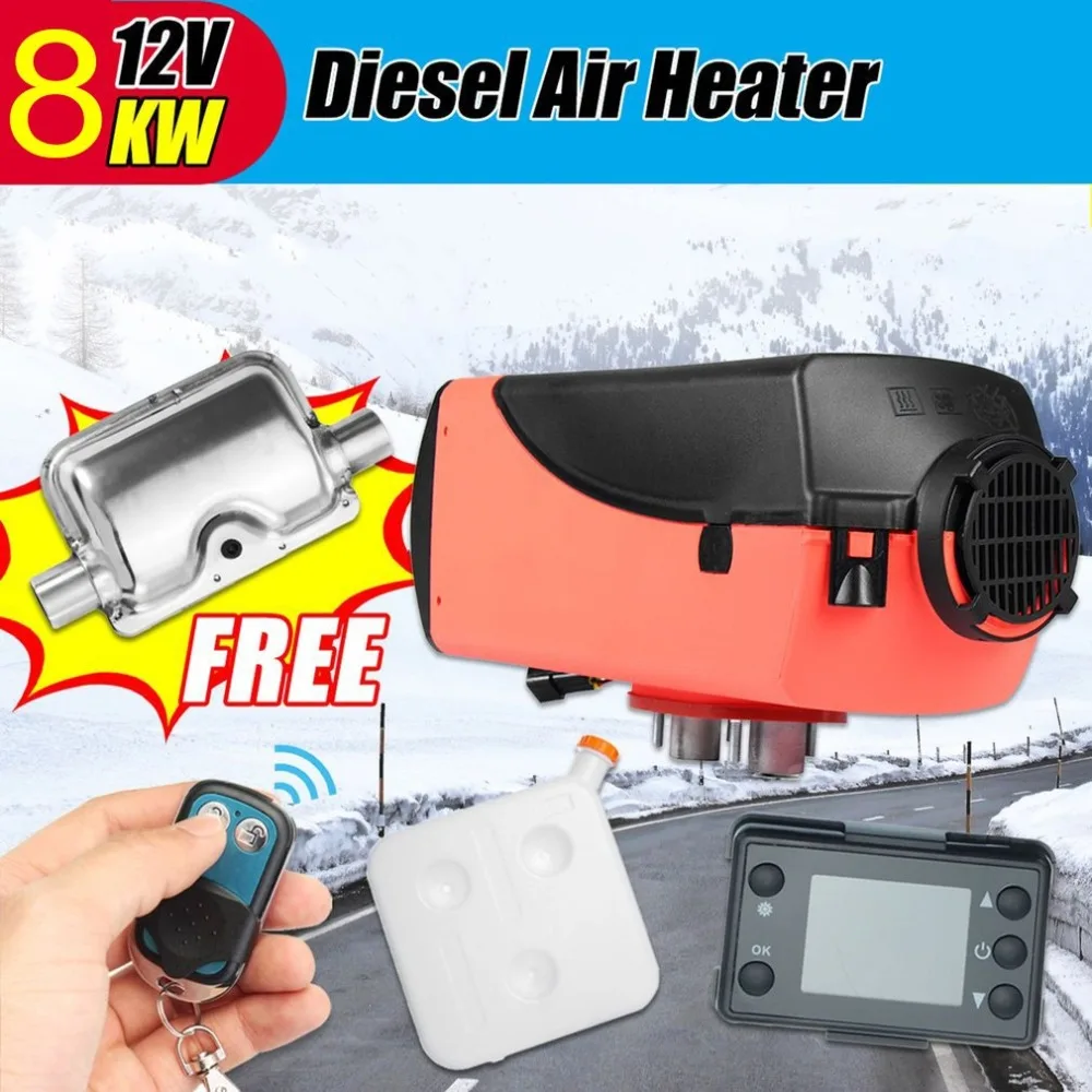 

Car Heater 5KW 12V Air Diesels Heater Parking Heater With Remote Control LCD Monitor for RV, Motorhome Trailer, Trucks, Boats