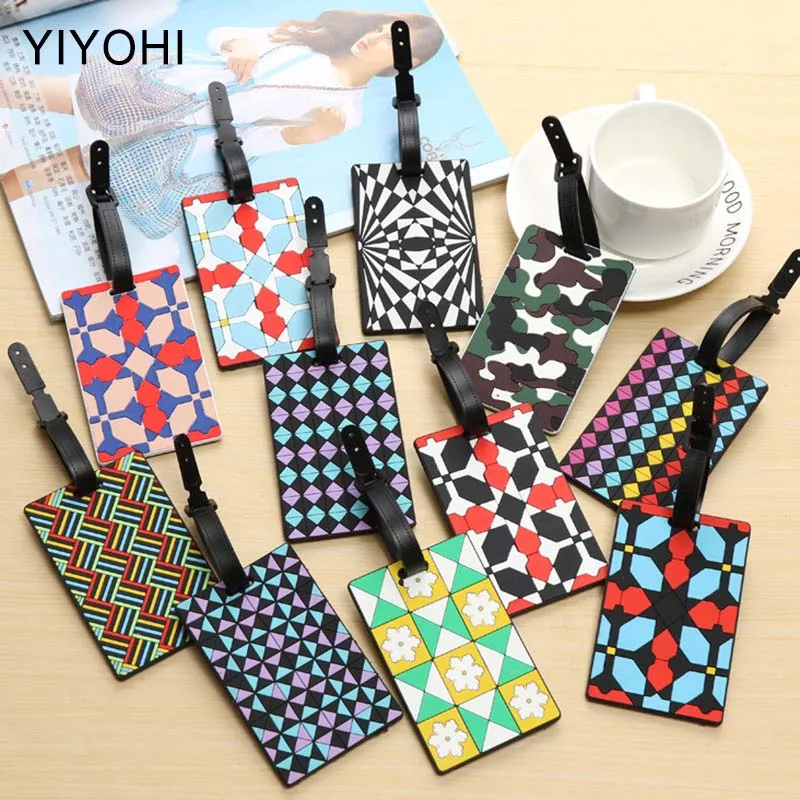 

New Luggage Tag Women Travel Accessories Silica Gel Personality Suitcase ID Address Holder Baggage Boarding Tag Portable Label