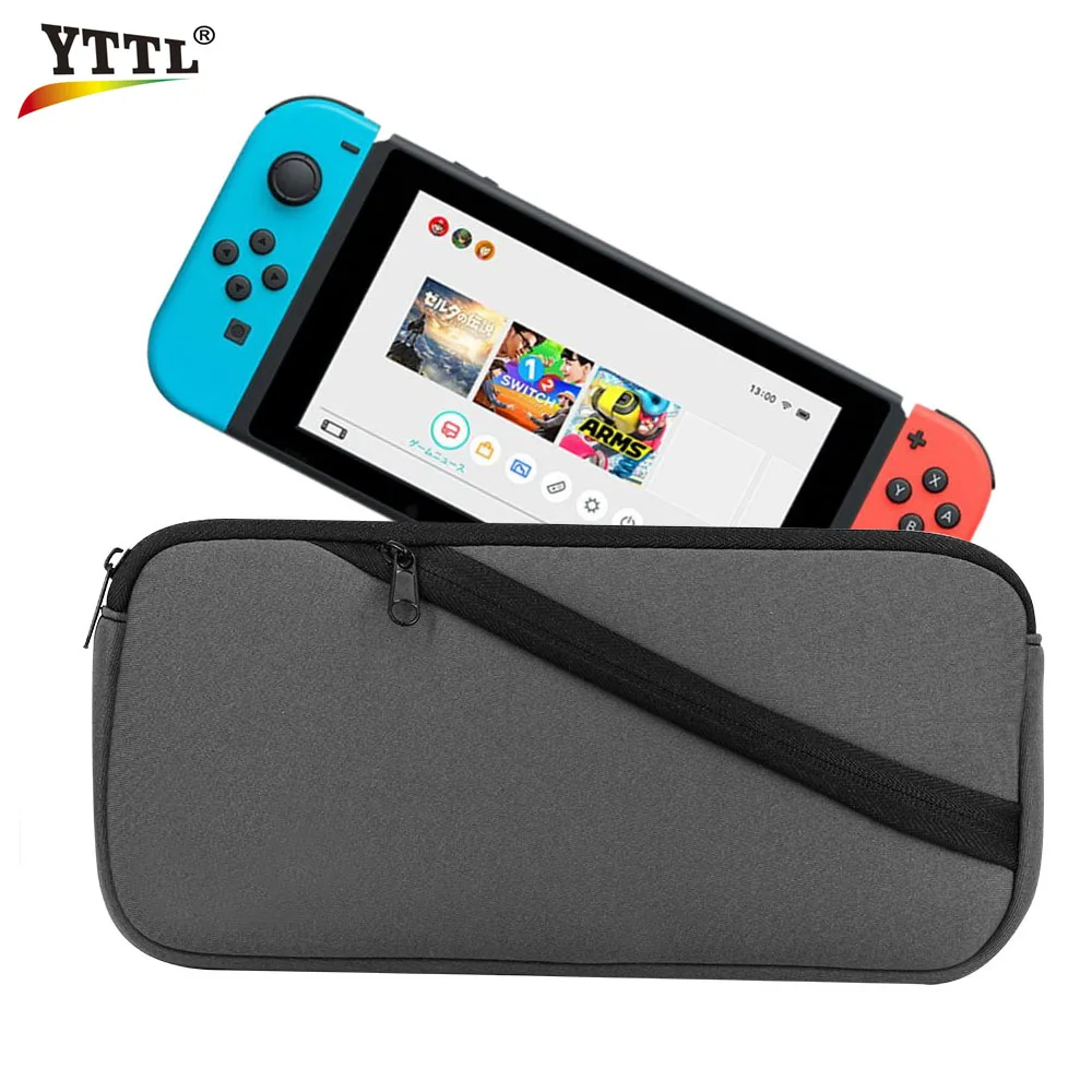 

YTTL Soft case Carrying bag storage Case For nintend Switch Game Accessories Game Cards Slot inside For NS Switch travel case