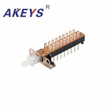 

3PCS PBS-62H18 12pins KANZ4 Straight key switch with bracket