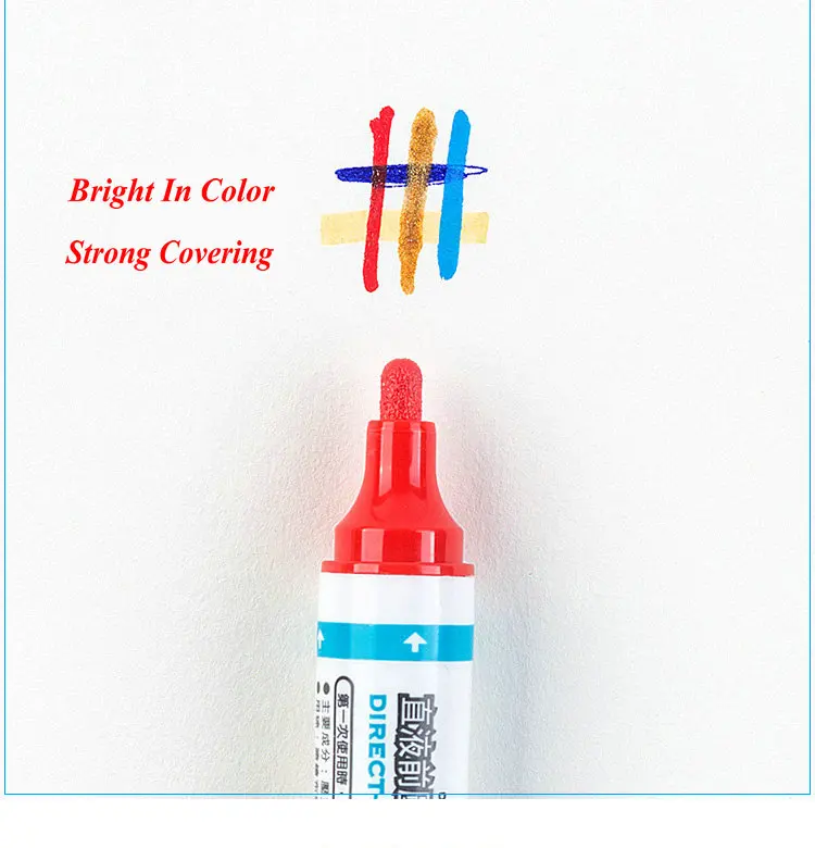 12 цветов перманентные маркеры для ткани водонепроницаемая ткань краска для ткани темная/черная футболка