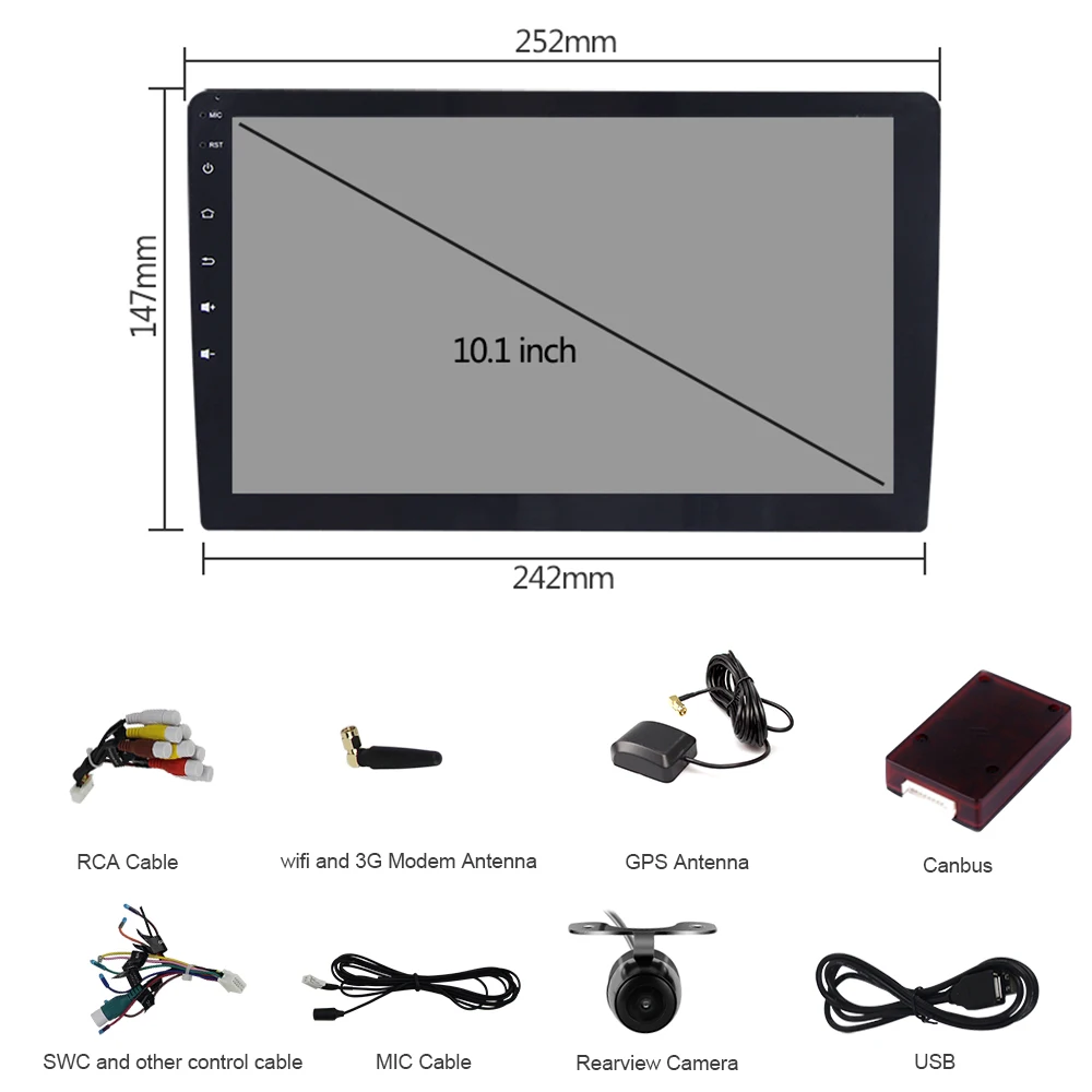 Perfect Eunavi 10.2" Android 9.0 Car GPS Radio Player for Nissan X-Trail Qashqail 2014-2017 with Octa Core 4GB+32GB Stereo Multimedia 5