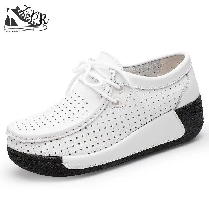 

Women Flat Platform Shoes Leather Lace Up Casual Shoes Ladies Hand Made Women Flats Heels Creepers Moccasins Loafer Leather Shoe