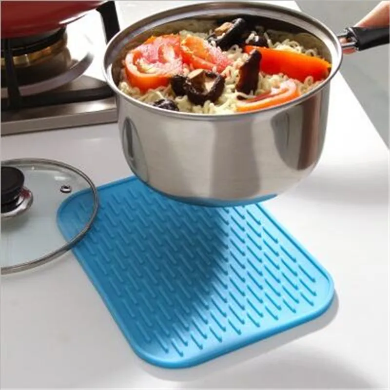 Silicone Mat Non Slip Heat Resistant Pad Coaster Cushion Placemat Pot