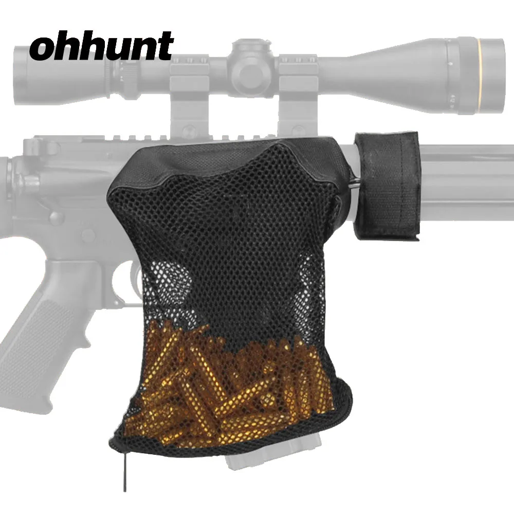 Ohhunt Tactical AR 15 аксессуары патроны латунный корпус Catcher застежка-молния Быстрый разгрузка нейлоновая Сетчатая Сумка черный для Cal.223 5,56