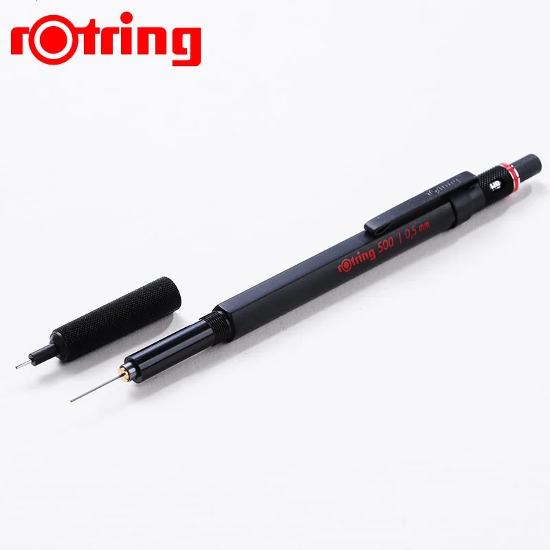 Механический карандаш Rotring 500 0,7 мм/0,5 мм, высококачественный пластиковый держатель для ручек, металлическая ручка с накаткой, автоматическая ручка для карандашей