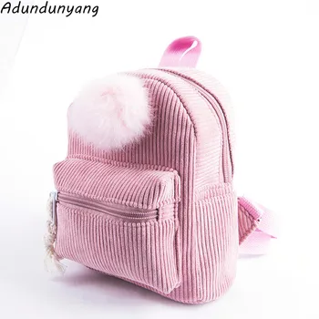 

Women cute mini Backpack Softback Zipper Children School Bags For Teenage Girls Rucksack 2018