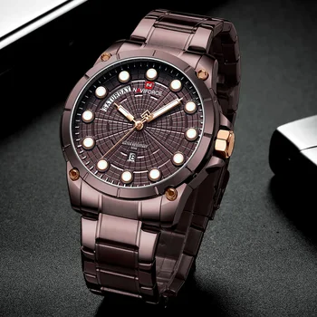 

NAVIFORCE Brand New Men Sports Watches Men's Quartz Clock Man Stainless Steel Army Military Wrist Watch Relogio Masculino