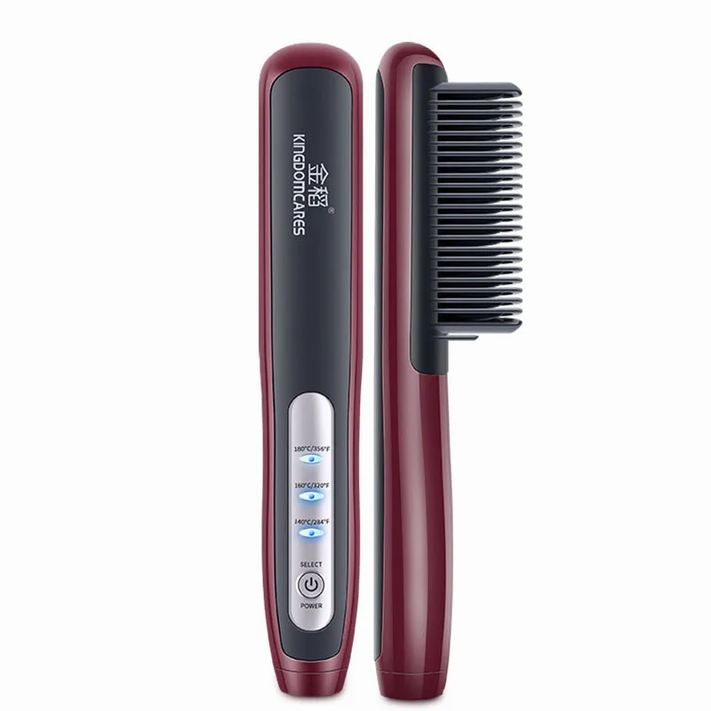

Professional PTC heating Electric Ceramic Hair Straightener Combs Brush Straightening Irons Smooth Brush Comb Iron Styling Tool