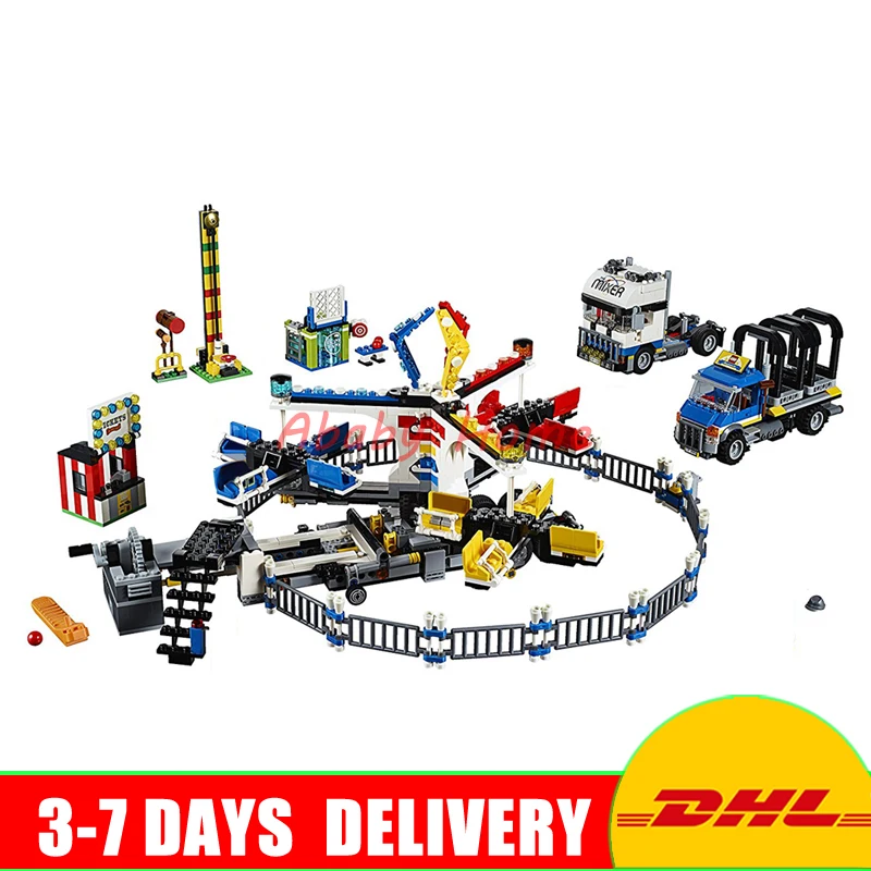 

Lepin 15014 1858pcs Amusement park The carnival Model Building Blocks Set Compatible 10244 Architecture DIY toys gifts