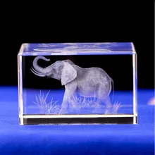 K9 Хрустальная лазерная 3D внутренняя скульптура Внутренняя гравировка статуя фигурки слонов и миниатюр творческие подарки ремесла домашний декор