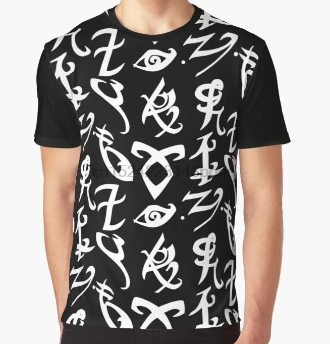 

All Over Print T-Shirt Men Funy tshirt Shadowhunters Shadowhunters Runes Mortal Instruments Graphic Tops women t shirt