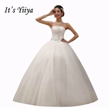 Free Shipping Sequins Strapless Wedding Dresses Classic Real Photo 2017 New White Bridal Gowns Frocks Vestidos De Novia MY276