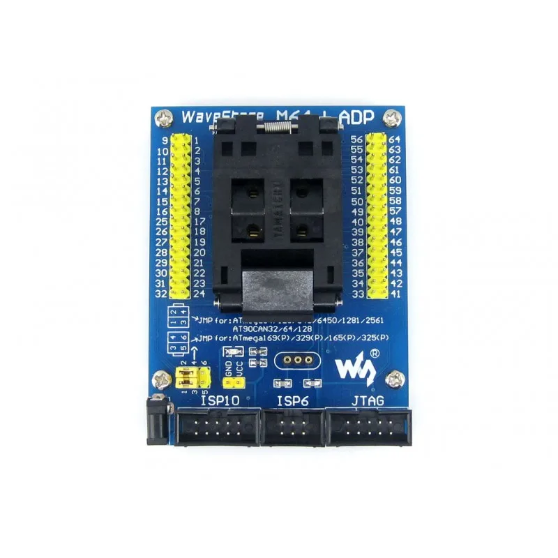 Программируемый адаптер M64 + ADP # ATmega64 ATmega128 ATmega169 mega64 mega128 mega169 TQFP64 AVR тестовый