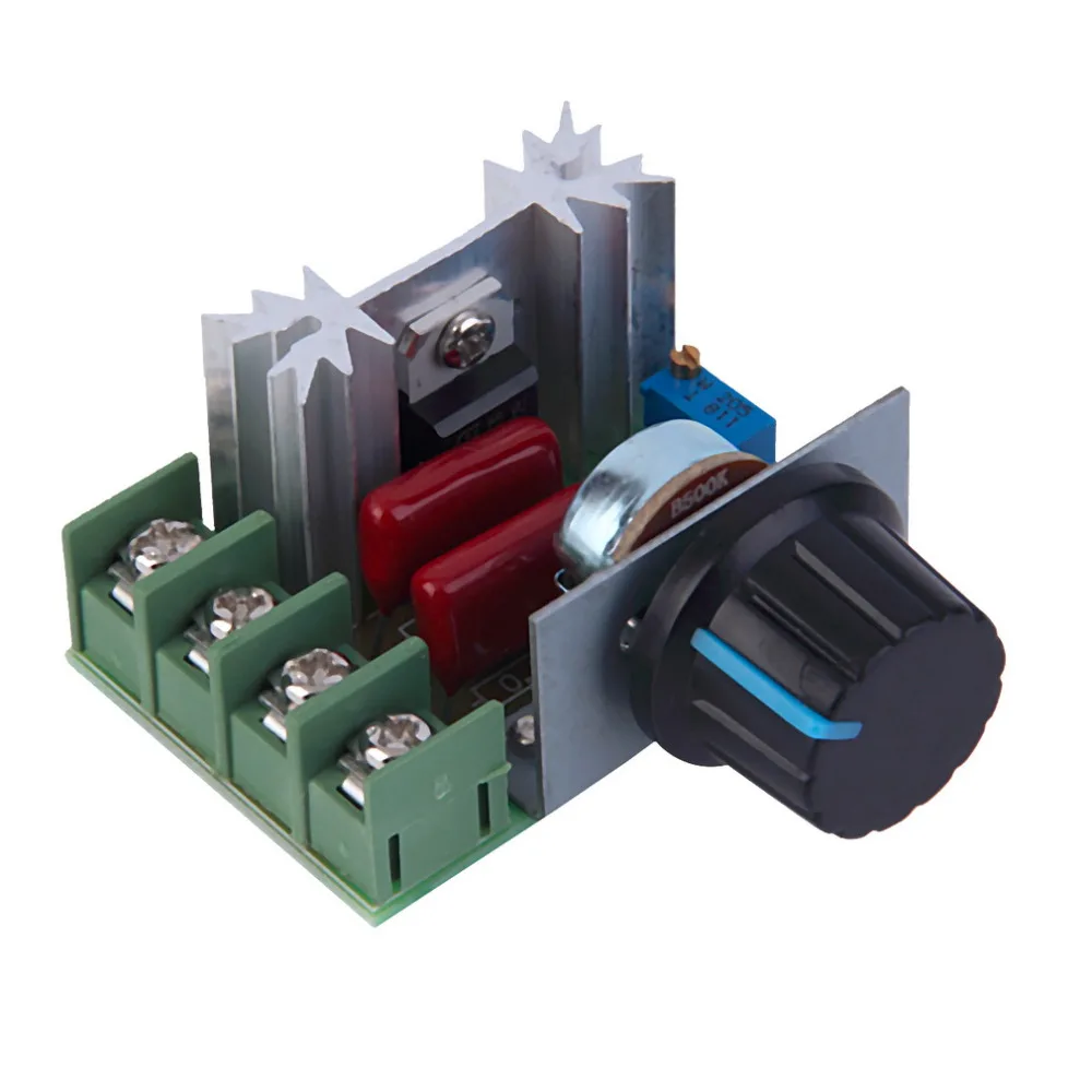 

2000W AC 220V SCR Adjustable Voltage Regulator Step-down Power Supply Module SCR electronic voltage regulator speed controller