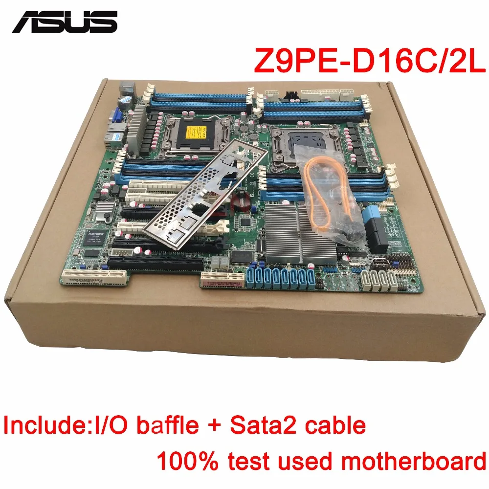 

original Used Server motherboard For ASUS Z9PE-D16C2L Z9PE-D16C/2L Socket 2011 Maximum 16*DDR3 32GB 2xSATAIII 4xSATAII ATX