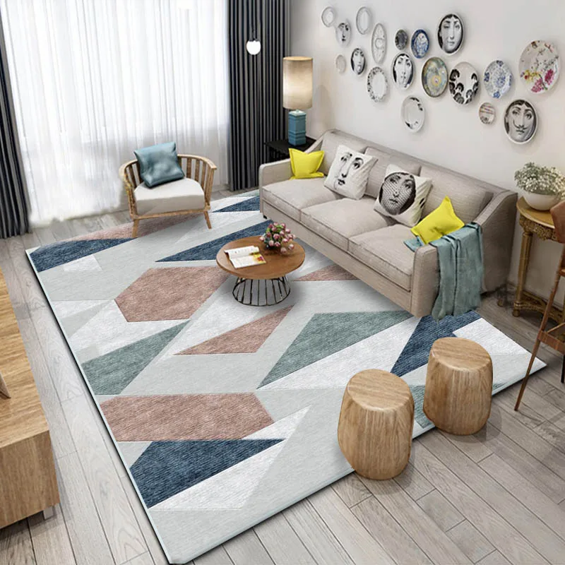 Современные скандинавские Ins стильные ковры для гостиной, спальни, Нескользящие ковры, диван, кофейные скатерти, ковер для учебы