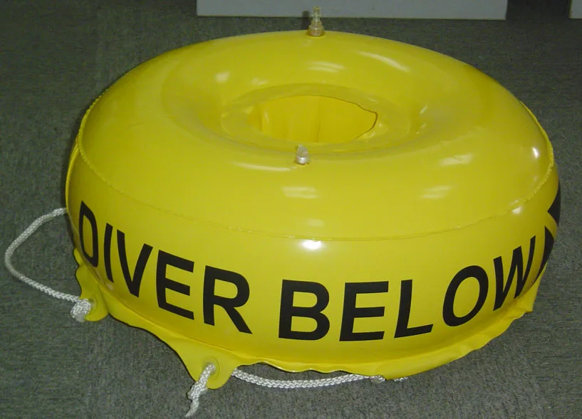 Scuba Diving Surface Marker Buoy Free Diving Inflatable Flag N Float