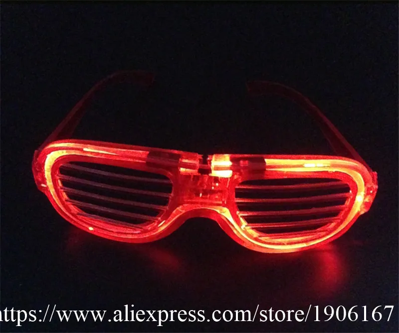 Fashion LED EL Wire Glasses Glow In The Dark Sunglasses Helloween Concert Party led flashing Glasses Eyewear08