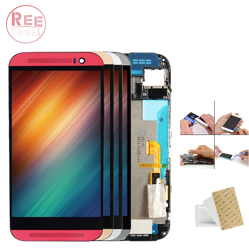 

Original 5" Display For HTC ONE M8 LCD Touch Screen For HTC ONE M8 Display Digitizer Assembly Replacement Parts 831c
