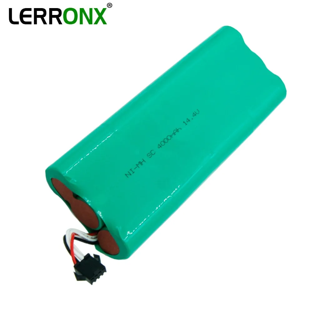 

LERRONX 4.0Ah 14.4V High Capacity 4000mAh NI-MH replacement Sweeper battery for Ecovacs Deebot D58 D56 D54 rechargeable bateria